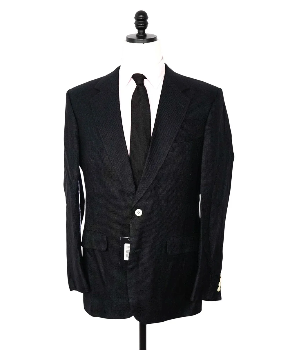 BROOKS BROTHERS - *VINTAGE* Black PURE SILK Blazer - 44L